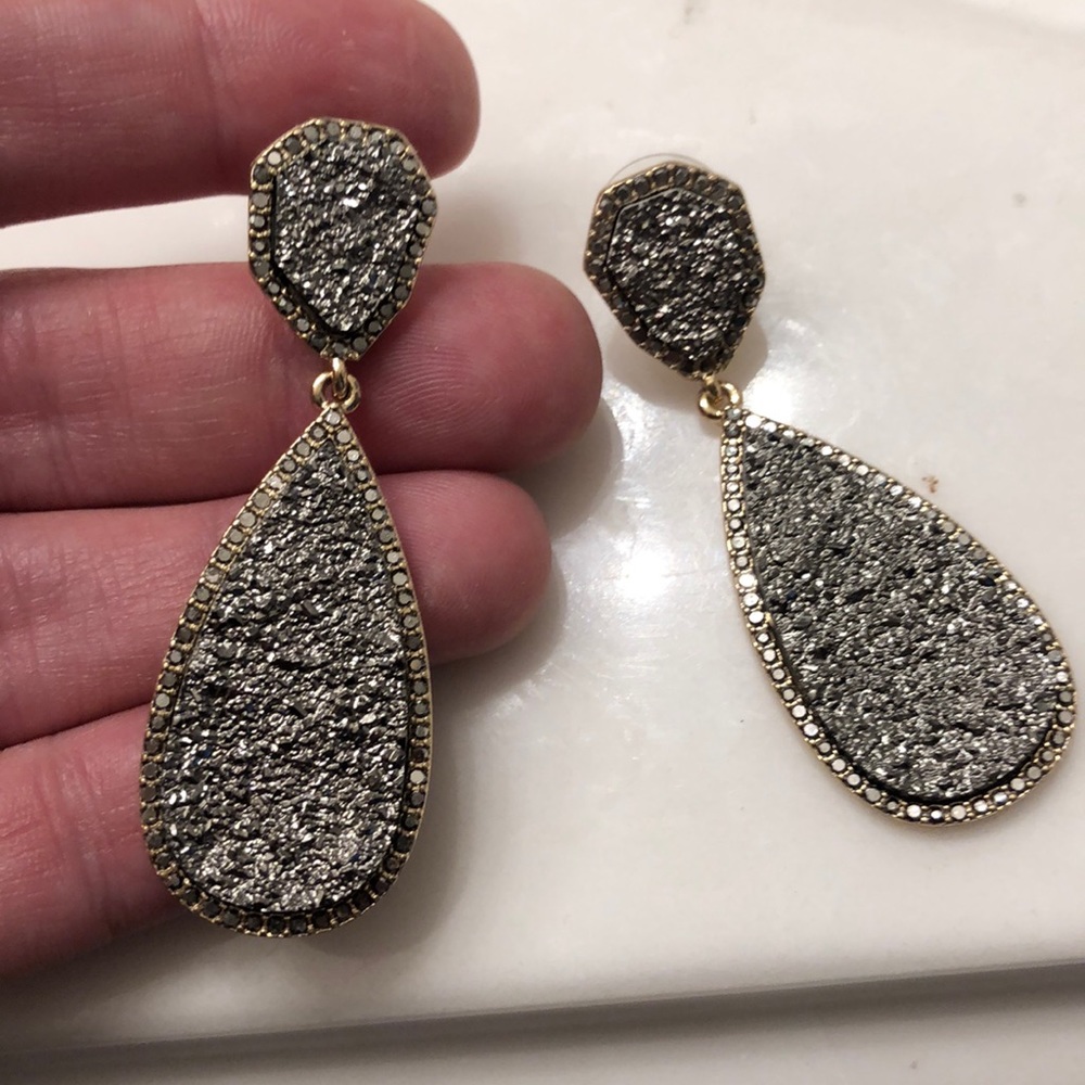 Bauble Bar (Drusy type) Earrings